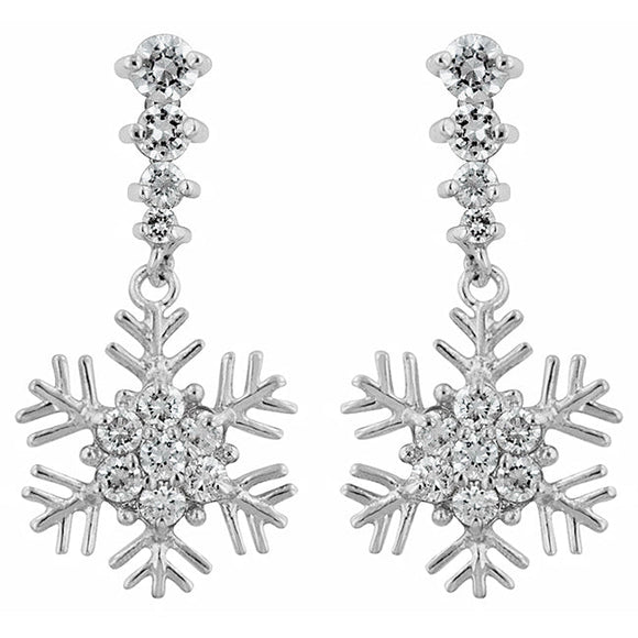 Snowflake Drop Earrings