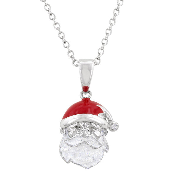 Enamel Santa Claus Pendant