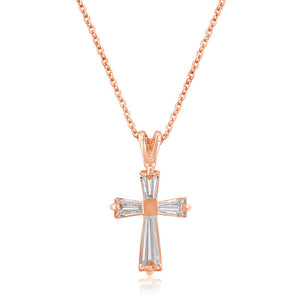 Rose Gold Plated Cross Necklace